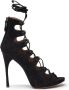 Alaïa Suède Open Teen Hak Sandalen Black Dames - Thumbnail 1