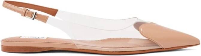 Alaïa Transparante Platte Schoenen met Hartmotief Pink Dames