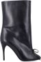 Alaïa Zwarte Bow Enkellaarzen Elegante Stijl Black Dames - Thumbnail 1