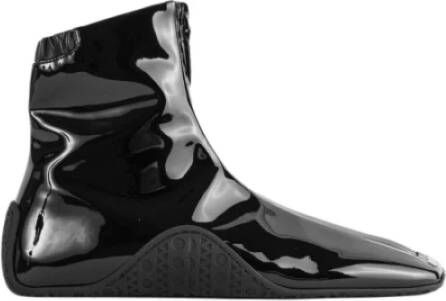 Alaïa Zwarte Patent High-Top Sneakers Black Dames