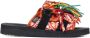 Alanui Gedrukte nylon moto -slippers Oranje Heren - Thumbnail 2