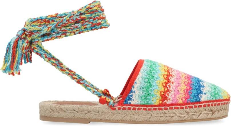 Alanui Regenboog Veterspant Espadrilles Multicolor Dames