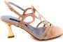 Albano Elegante High Heel Sandalen Beige Dames - Thumbnail 6