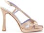 Albano Elegante High Heel Sandalen Yellow Dames - Thumbnail 1