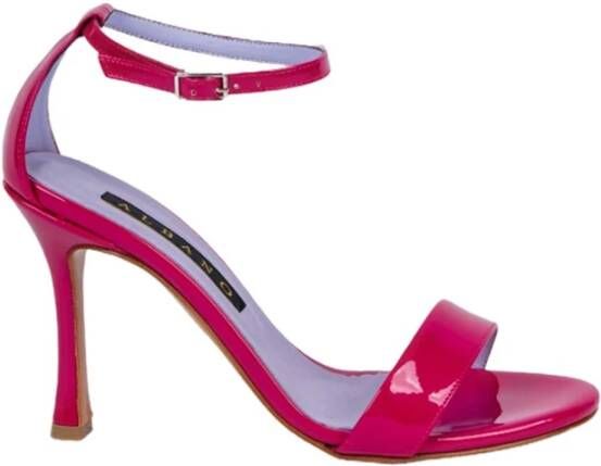 Albano Fuchsia Lakleren Enkelband Sandalen Pink Dames