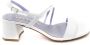 Albano Leren High Heel Sandalen White Dames - Thumbnail 2