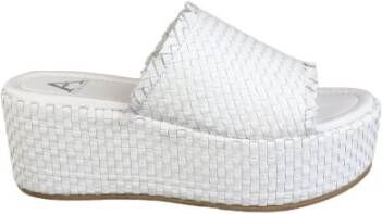 Albano Wedges White Dames