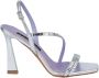 Albano Zilveren Metallic Sandalen met Swarovski Detail Gray Dames - Thumbnail 1