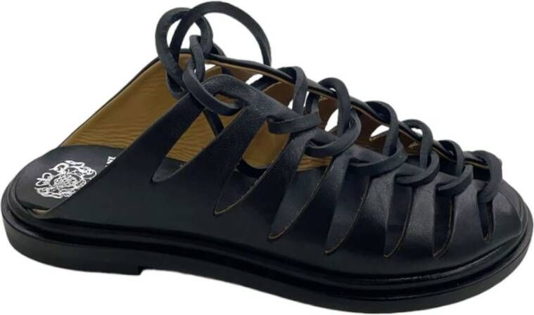 Alberto Fasciani Flat Sandals Zwart Dames