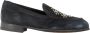 Alberto Fasciani Zwarte Suède Studs Loafers Black Dames - Thumbnail 1