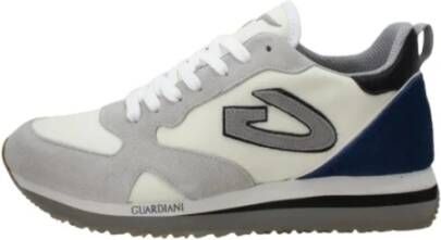 Alberto Guardiani Retro Blauw Rode Sneakers Blue Heren