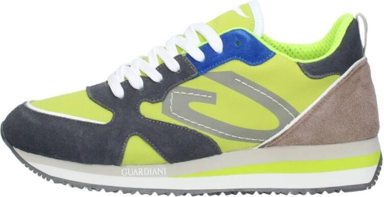 Alberto Guardiani Lage Top Suède Leren Sneakers Multicolor Heren