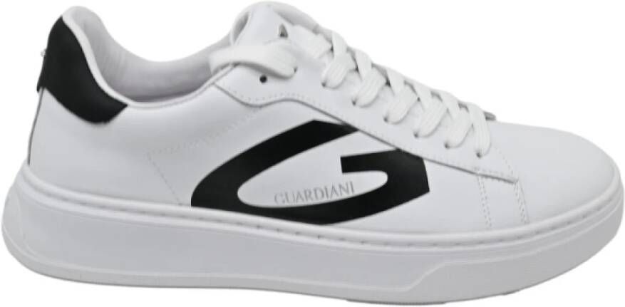 Alberto Guardiani New Era Low Leather Sneakers White Heren