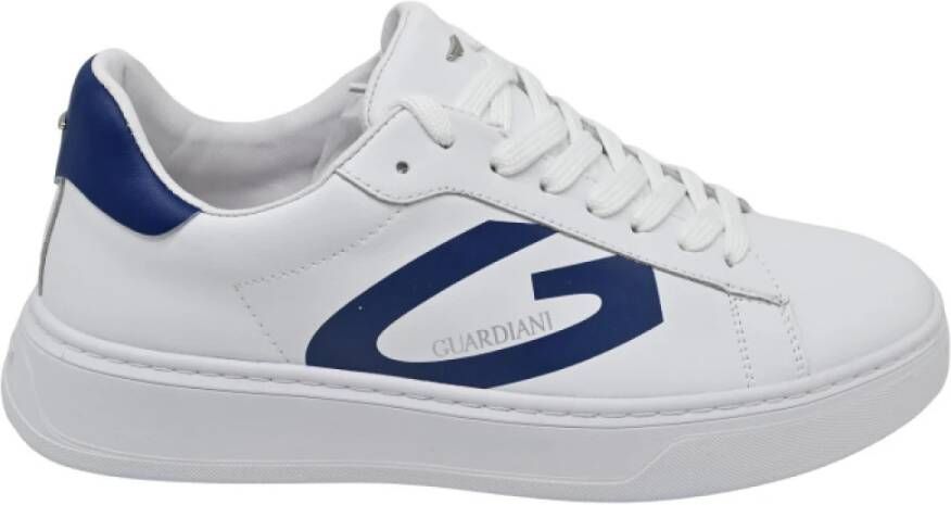 Alberto Guardiani New Era Low White Blue Sneakers White Heren