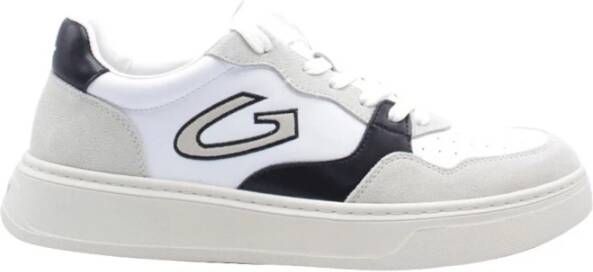 Alberto Guardiani New Era Sneakers Wit Zwart Grijs Suède White Heren