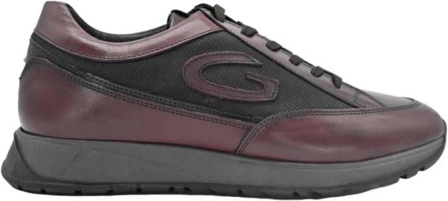 Alberto Guardiani Oracle Low Man Leren Sneakers Red Heren