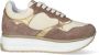 Alberto Guardiani Platform Sneakers met Suède en Leer Beige Dames - Thumbnail 1