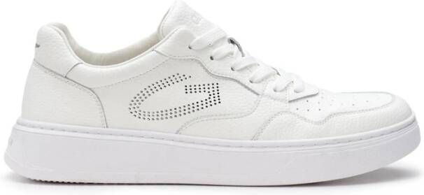 Alberto Guardiani Witte Leren Sneakers voor Mannen White Heren