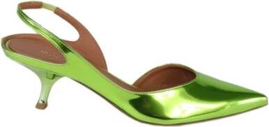 Aldo Castagna Groene spiegelende Micky model sandalen Green Dames