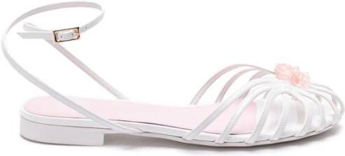 Alevi Milano Witte Charlotte Sandalen White Dames