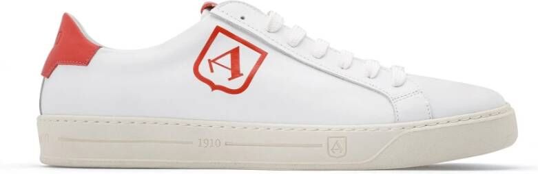 Alexander 1910 Luxe Rode Detail Sneakers White Heren