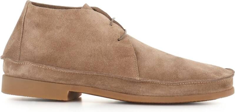 Alexander Hotto Beige Suède Herenschoenen Beige Heren