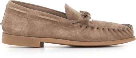 Alexander Hotto Beige Suède Mocassin Sandalen Beige Heren