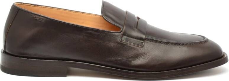 Alexander Hotto Bruin Leren Loafer Schoen Brown Heren