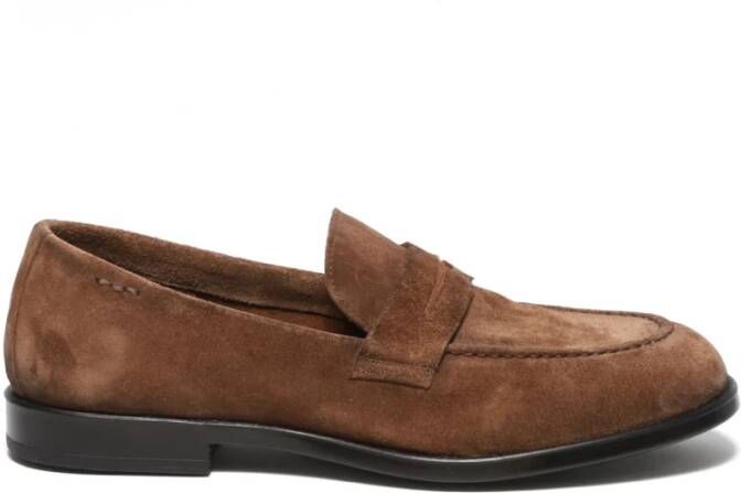 Alexander Hotto Bruine Suède Loafer Schoenen Brown Heren