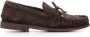 Alexander Hotto Donkerbruine Suède Mocassin Sandalen Brown Heren - Thumbnail 1