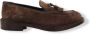 Alexander Hotto Klassieke Leren Loafer Schoenen Brown Dames - Thumbnail 1