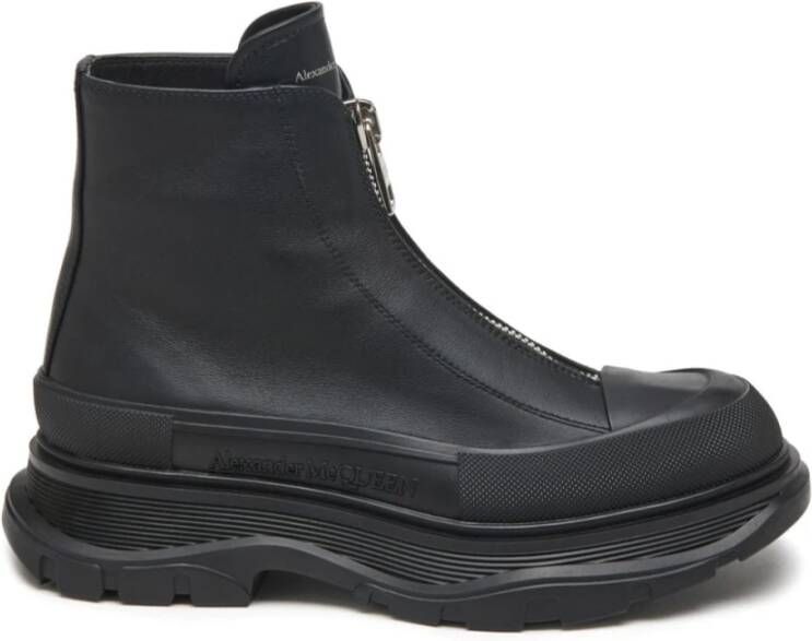 Alexander mcqueen Boots & laarzen Tread Slick Ankle Boots Leather Black in zwart