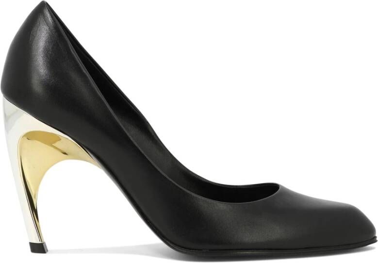 Alexander mcqueen Zwarte puntige neus stiletto hak Black Dames