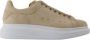 Alexander mcqueen Beige Leren Oversized Sneakers Beige Dames - Thumbnail 1