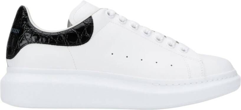 Alexander mcqueen Beperkte Oplage Zwarte Krokodil Sneaker White Heren