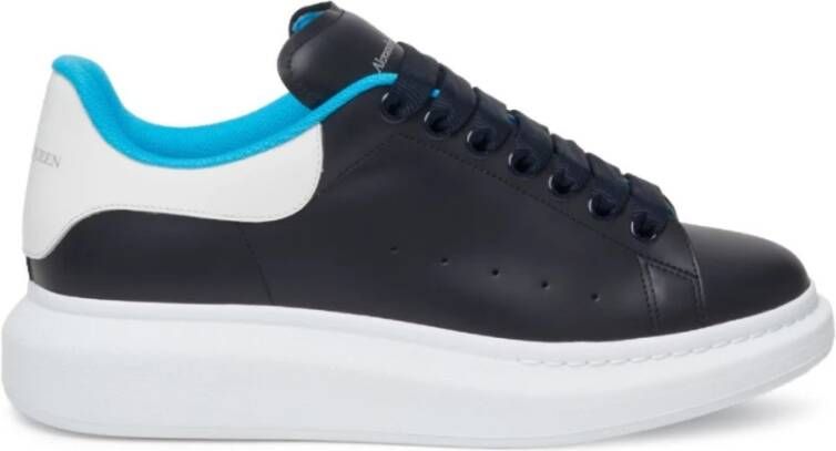 Alexander mcqueen Blauwe Sneakers met Logo Hiel Blue Heren