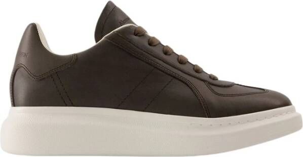 Alexander mcqueen Bruin Leren Oversized Sneakers Brown Heren