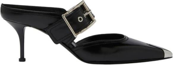 Alexander mcqueen Buckle -riem puntige hakken Zwart Dames