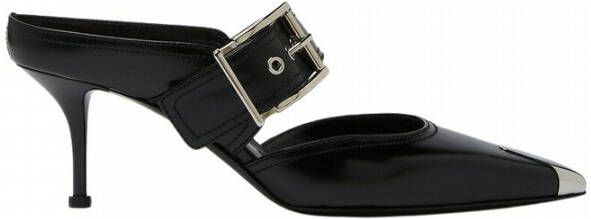 alexander mcqueen Buckle Strap Pointed Heels Zwart Dames