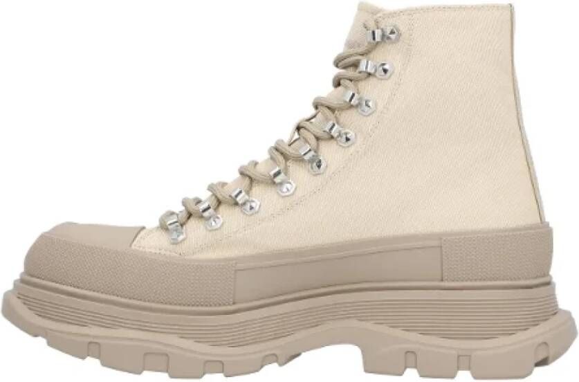 Alexander mcqueen Canvas boots Beige Heren