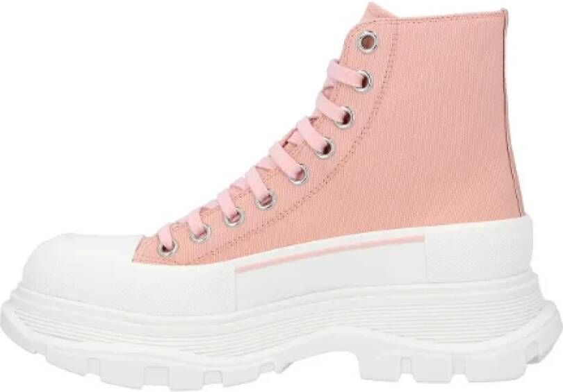 Alexander mcqueen Canvas boots Pink Dames