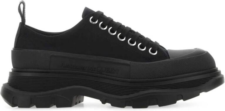 Alexander mcqueen Canvas Tread Slick Sneakers Black Dames