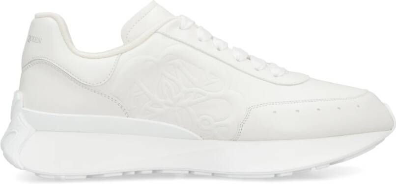 Alexander mcqueen Chunky Sole Sprint Runner Leren Sneakers White Heren