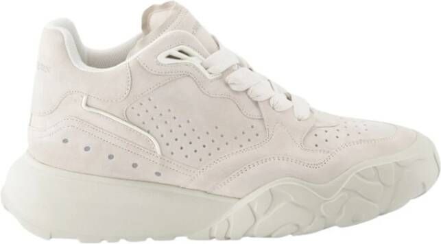 Alexander mcqueen Beige Leren Hoge Sneakers Beige Heren