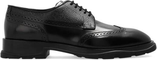 Alexander mcqueen Punk Derbies Leren Veterschoenen Black Heren