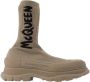 Alexander mcqueen Fabric boots Beige Heren - Thumbnail 1