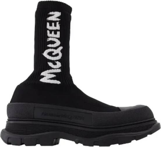 Alexander mcqueen Fabric boots Black Heren