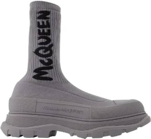 Alexander mcqueen Fabric boots Gray Heren
