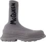 Alexander mcqueen Fabric boots Gray Heren - Thumbnail 1