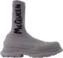 Alexander mcqueen Fabric boots Gray Heren - Thumbnail 1